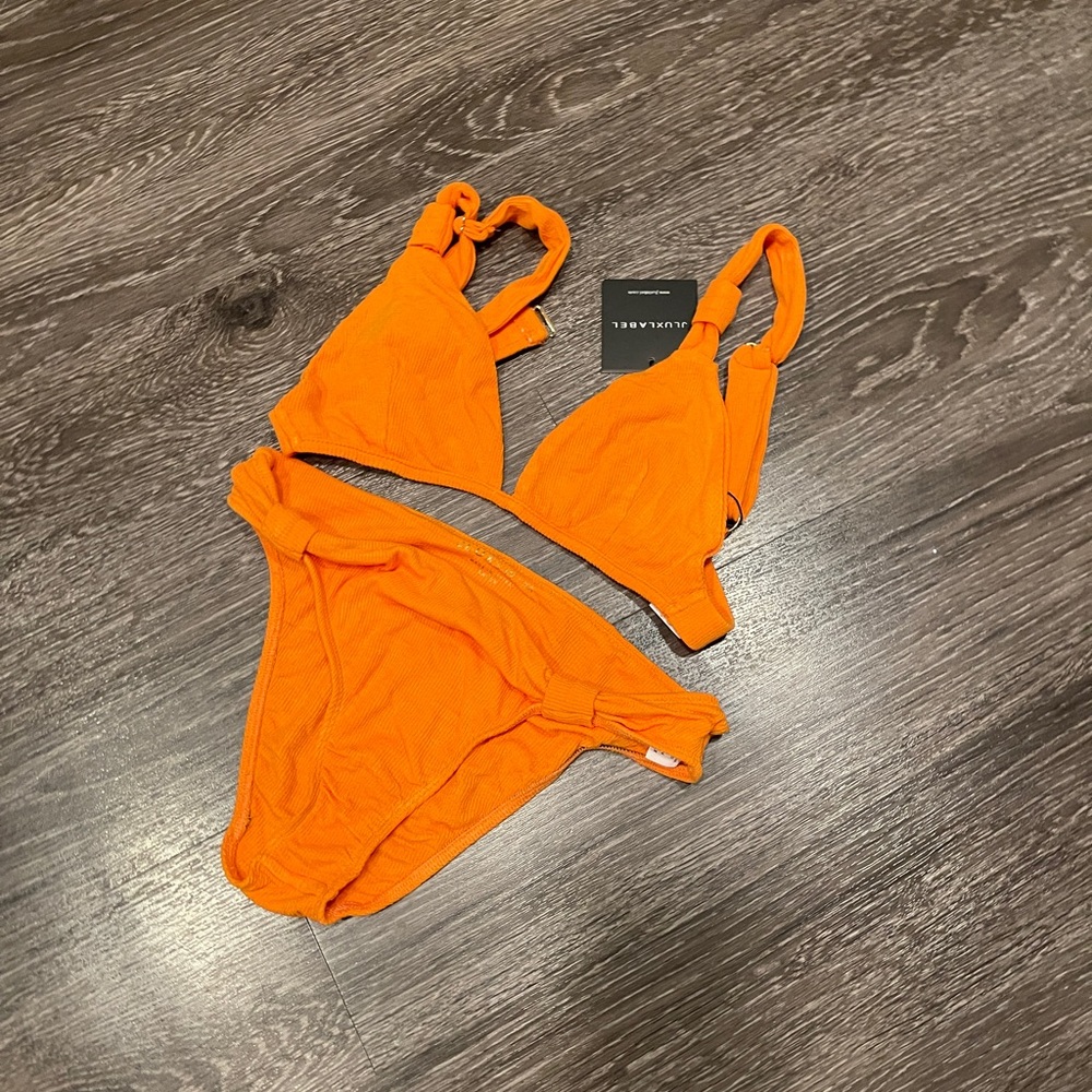 Brand New JLUX LABEL Orange YUBA Perfect Cut Bikini